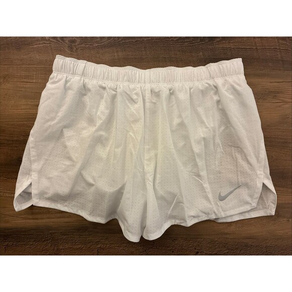 Nike Dri-FIT Fast 3" White Brief-Lined Running Shorts FN3355-121 Men Size Large - Picture 1 of 6